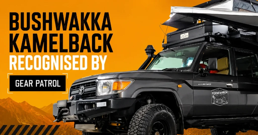 Bushwakka kamelback recognised by Gear patrol
