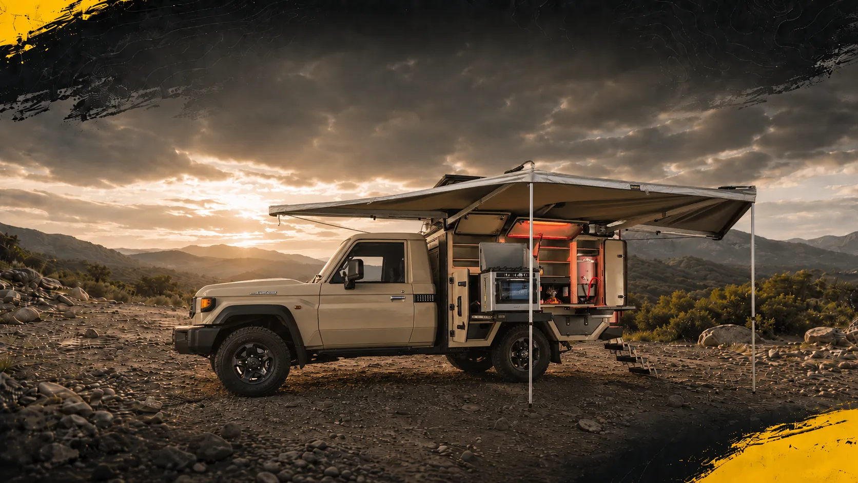 Single Cab-Land Cruiser-Kamelback Camper Conversion